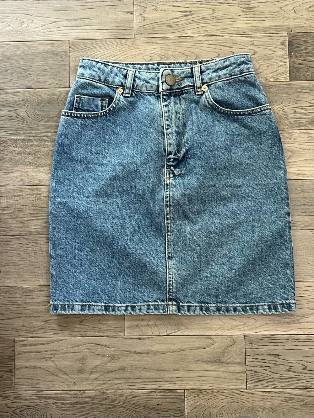 ASOS Medium Blue Denim Mini Skirt